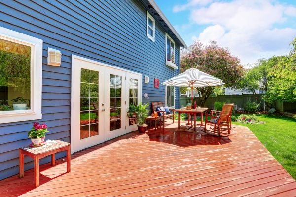Blue Siding Installation in Arlington