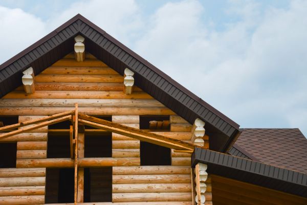 Log Home Siding Installation in Arlington